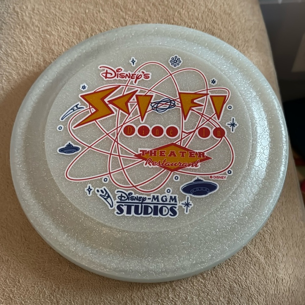 Vintage Disney’s MGM Studios Sci Fi Theater restaurant frisbee